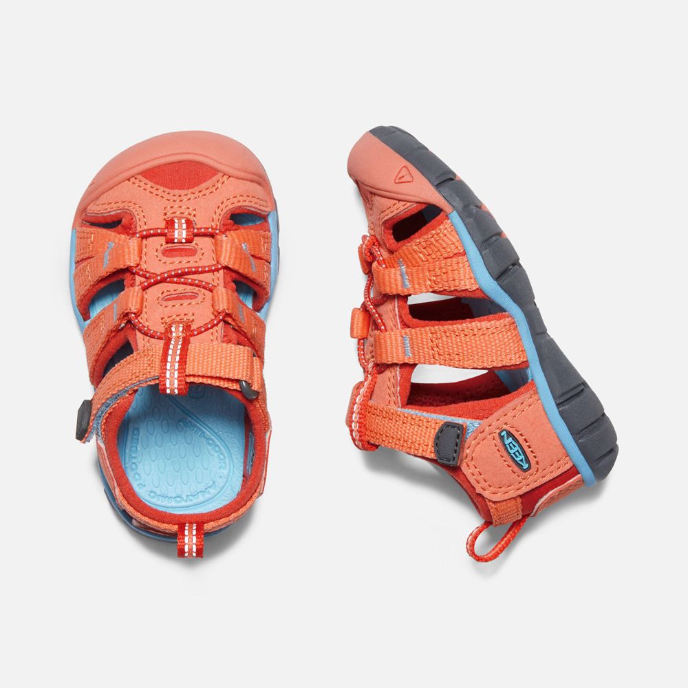 Sandales Keen Enfant Corail/Rouge | Seacamp Ii Cnx | IKNQM-8703